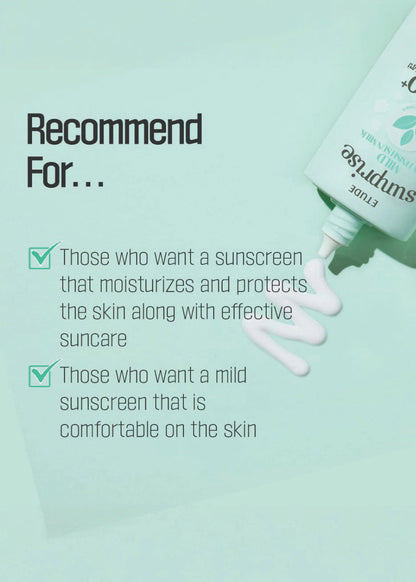 ETUDE Sunprise Mild Airy Finish Sun Milk SPF 50+ PA++++ 55ml