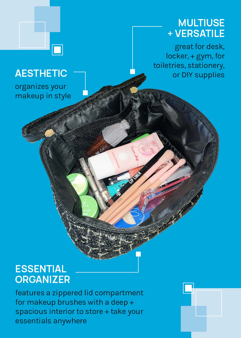 a2o Lab Elegant Travel Vanity Case