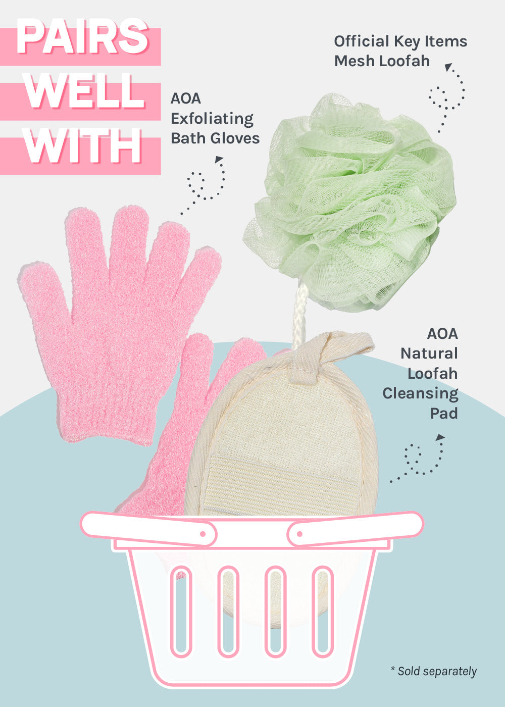 AOA Exfoliating Bath Mitt