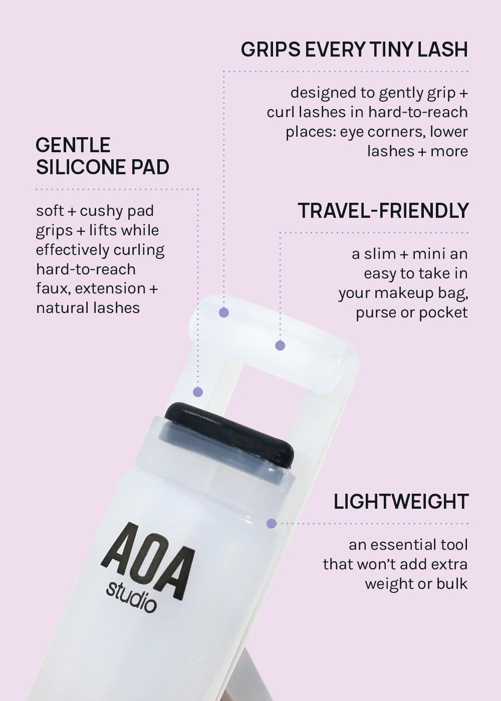 AOA Eyelash Detail Mini Curler