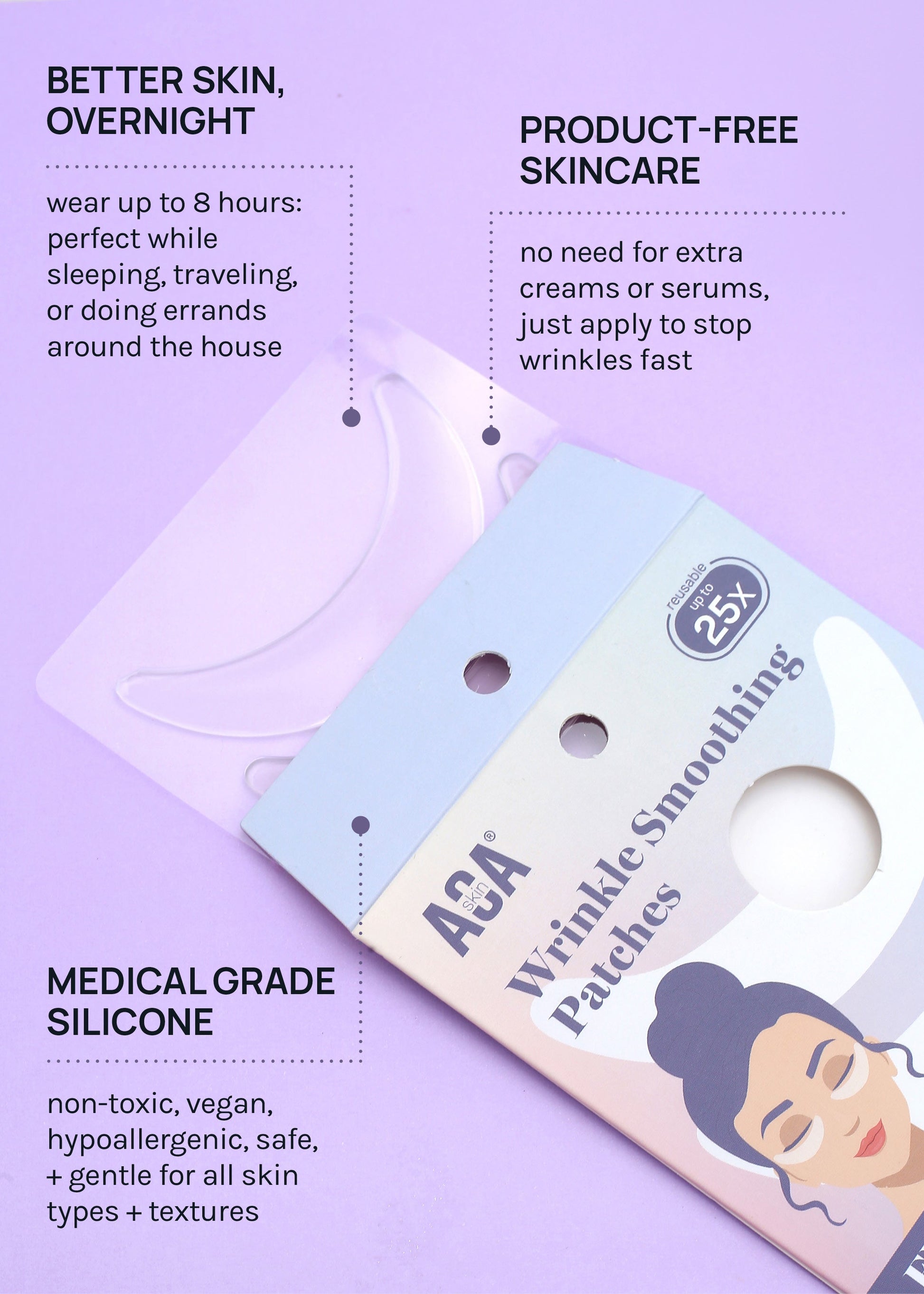 AOA Skin Wrinkle Smoothing Patches – Eyes