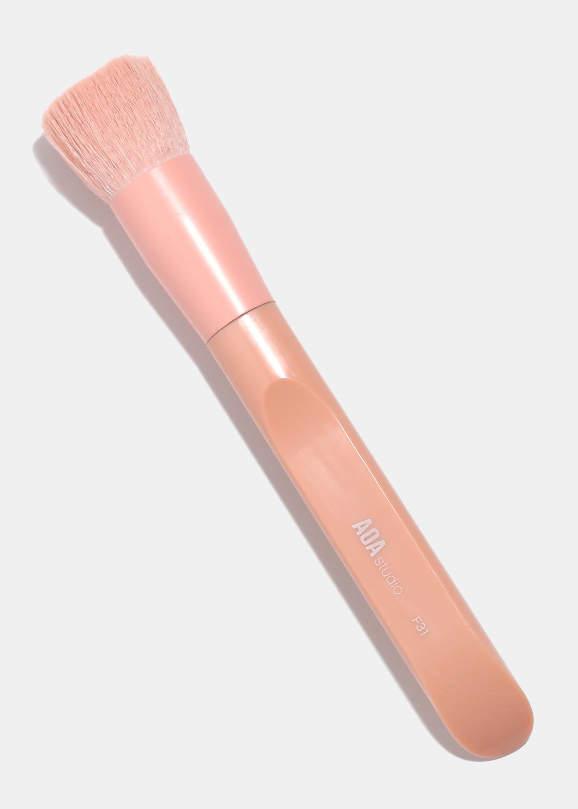 AOA Matte Rose Single Brush – F31 Stippling Foundation Brush