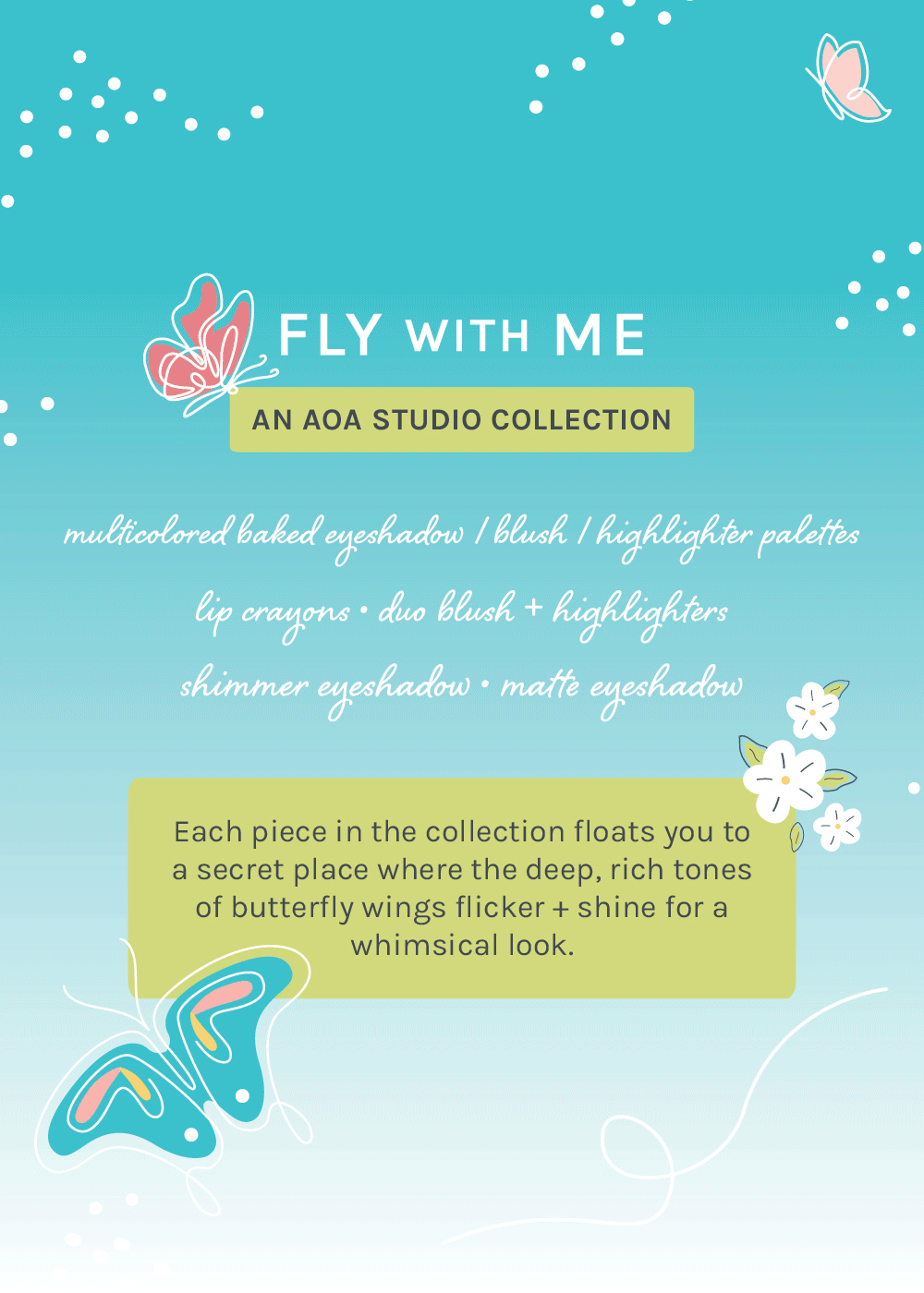 AOA Fly with Me Baked Eyeshadow • Blush Highlighter