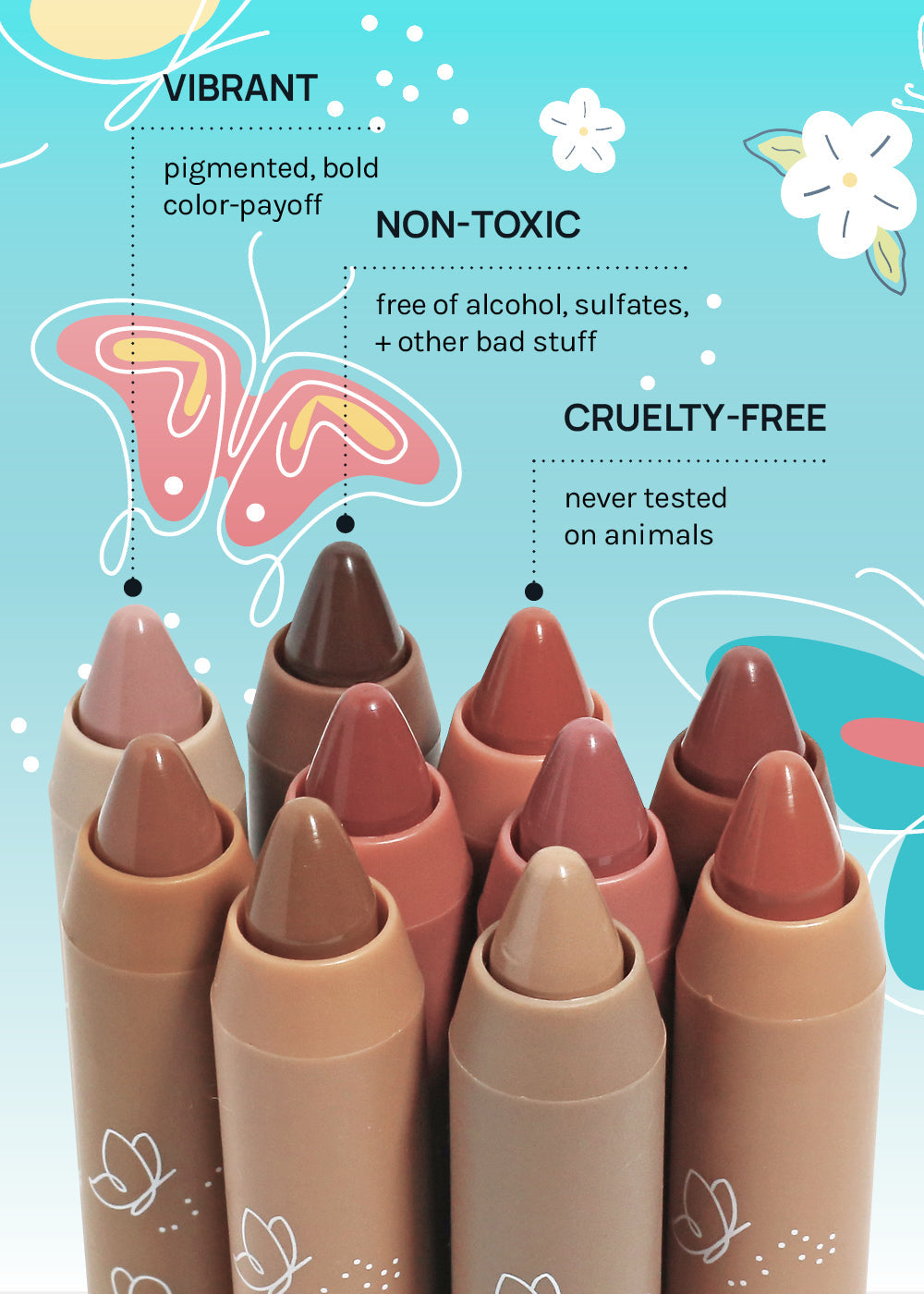 AOA Fly with Me Lip Crayons