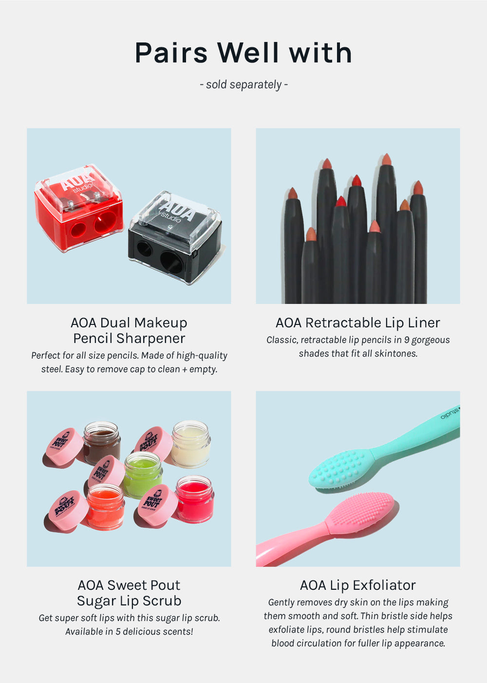 AOA Fly with Me Lip Crayons