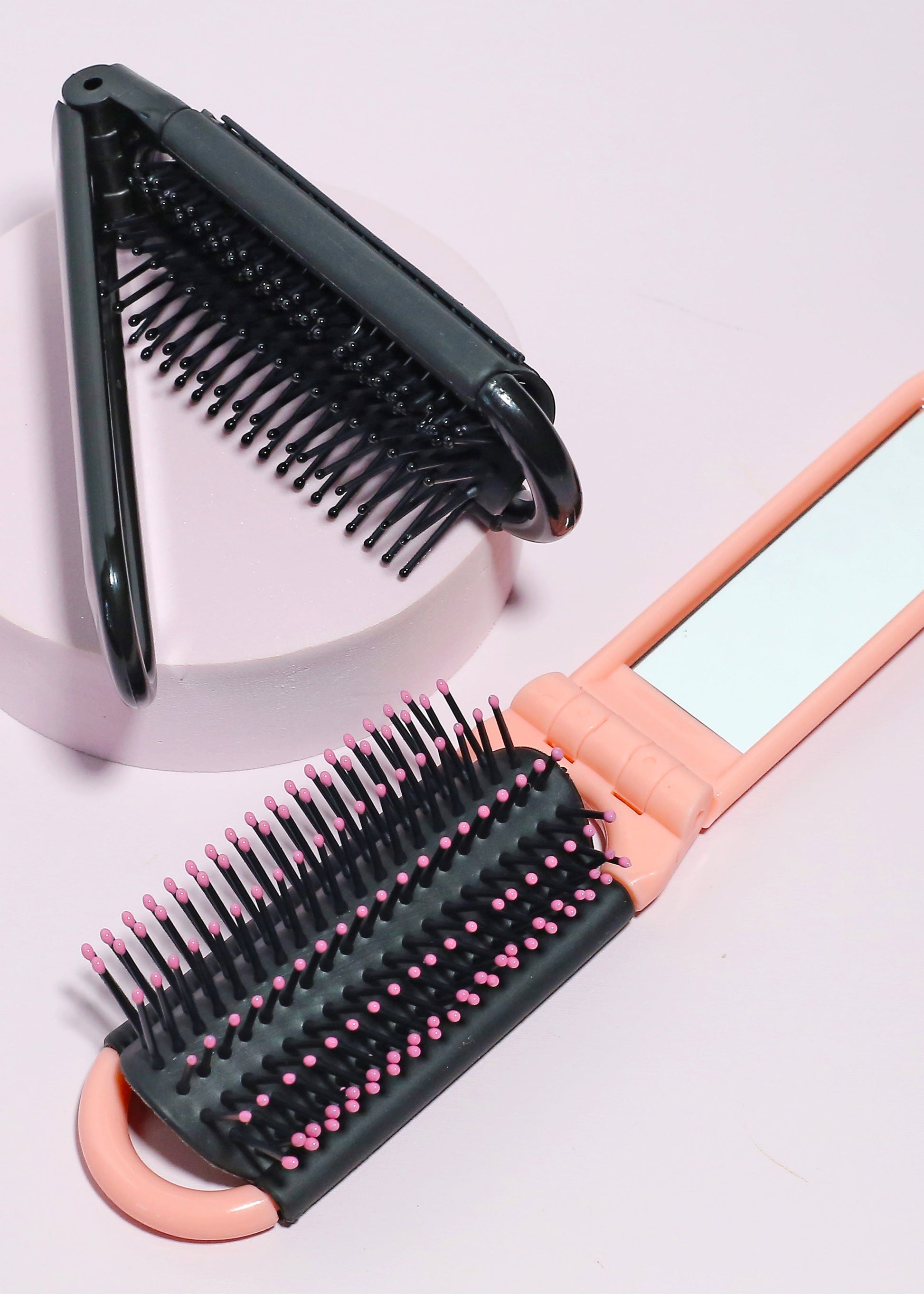 AOA Foldable Travel Hairbrush + Mirror