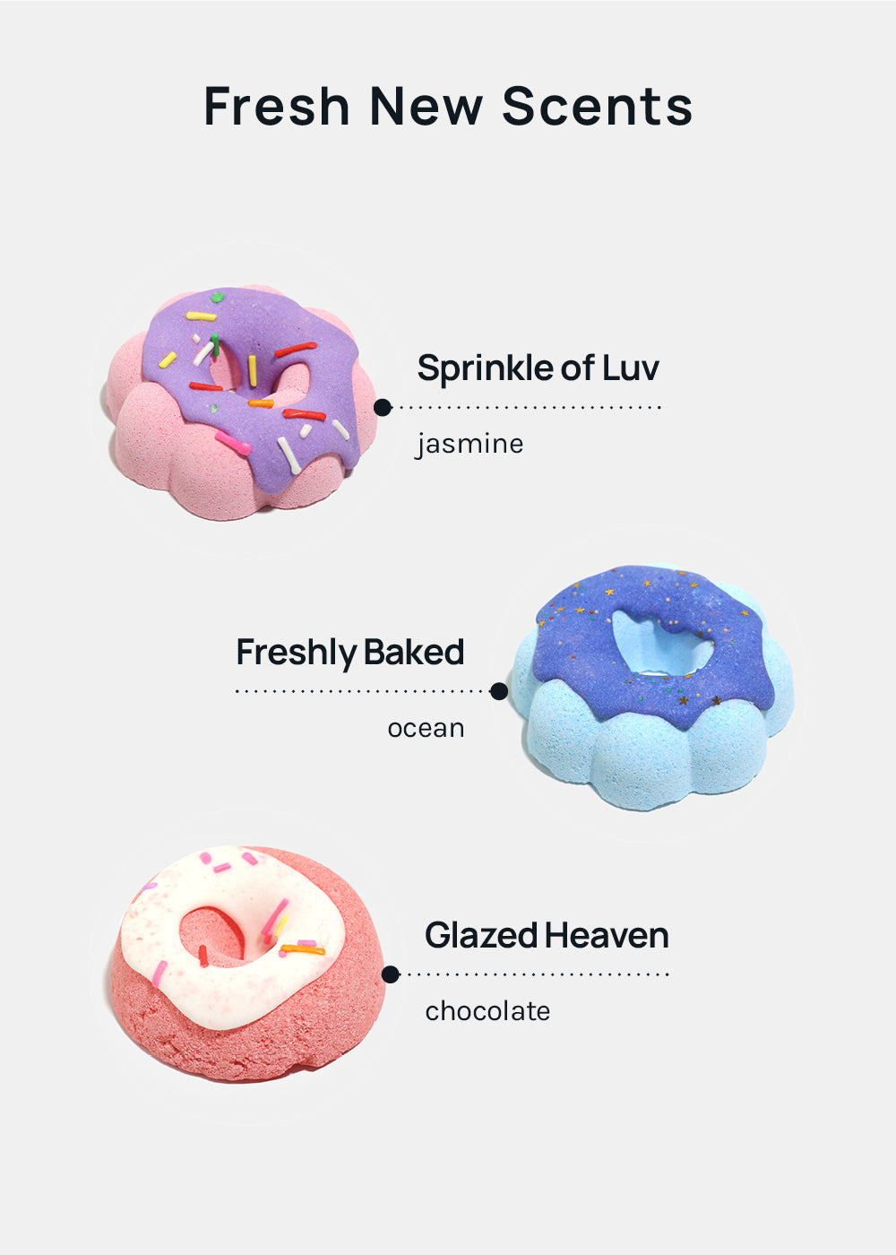 AOA Donut Bath Bomb- Freshly Baked