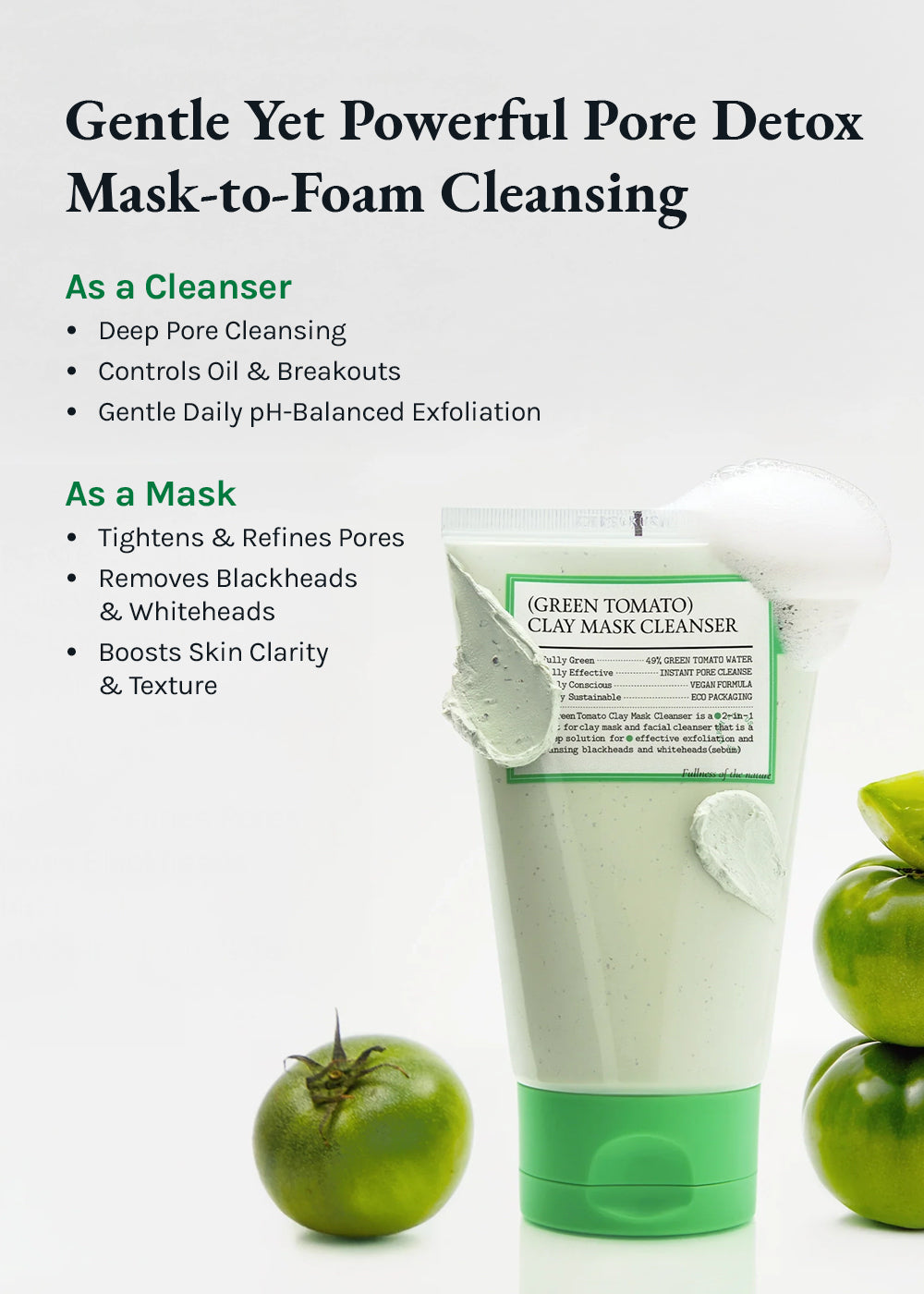 FULLY Green Tomato Clay Mask Cleanser 120ml