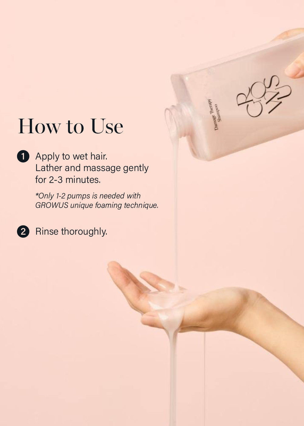 GROWUS Damage Therapy Shampoo 500ml