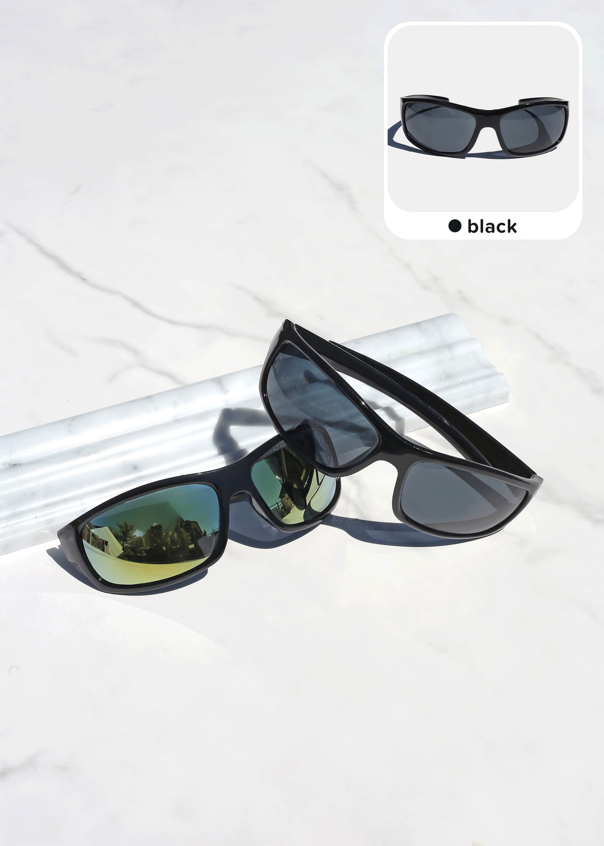 Rectangular Framed Sunglasses