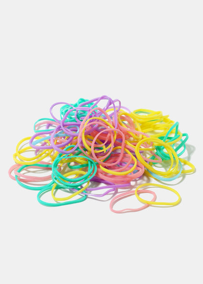 250-Piece Pastel Hair Elastics