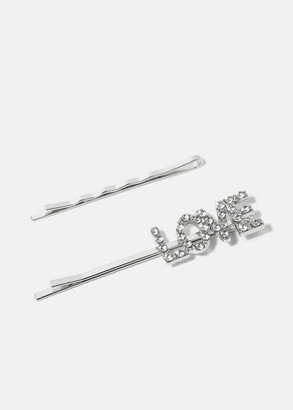 Love Hair Clip Set