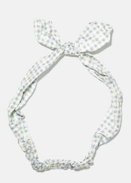Plaid Print Headband