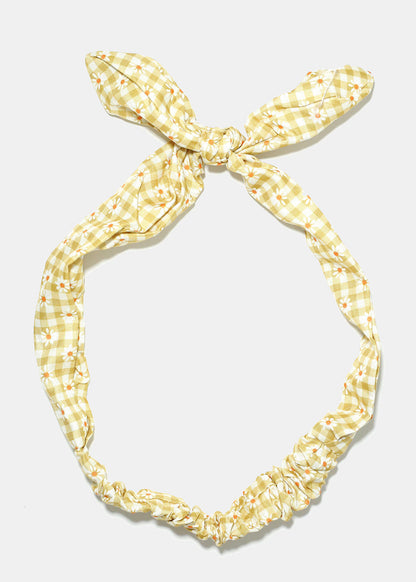 Plaid Print Headband