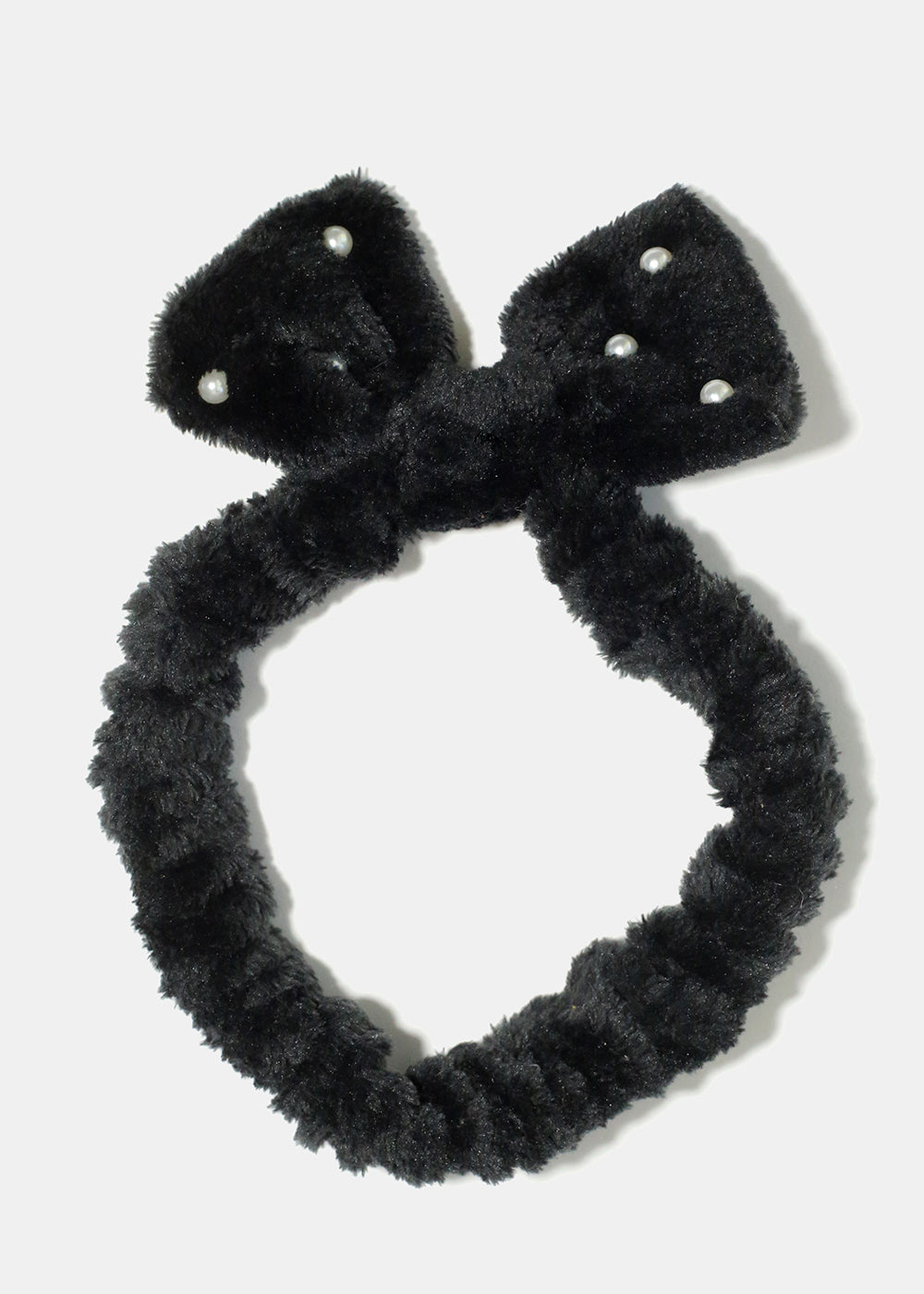 Small Bow & Pearls Spa Headband