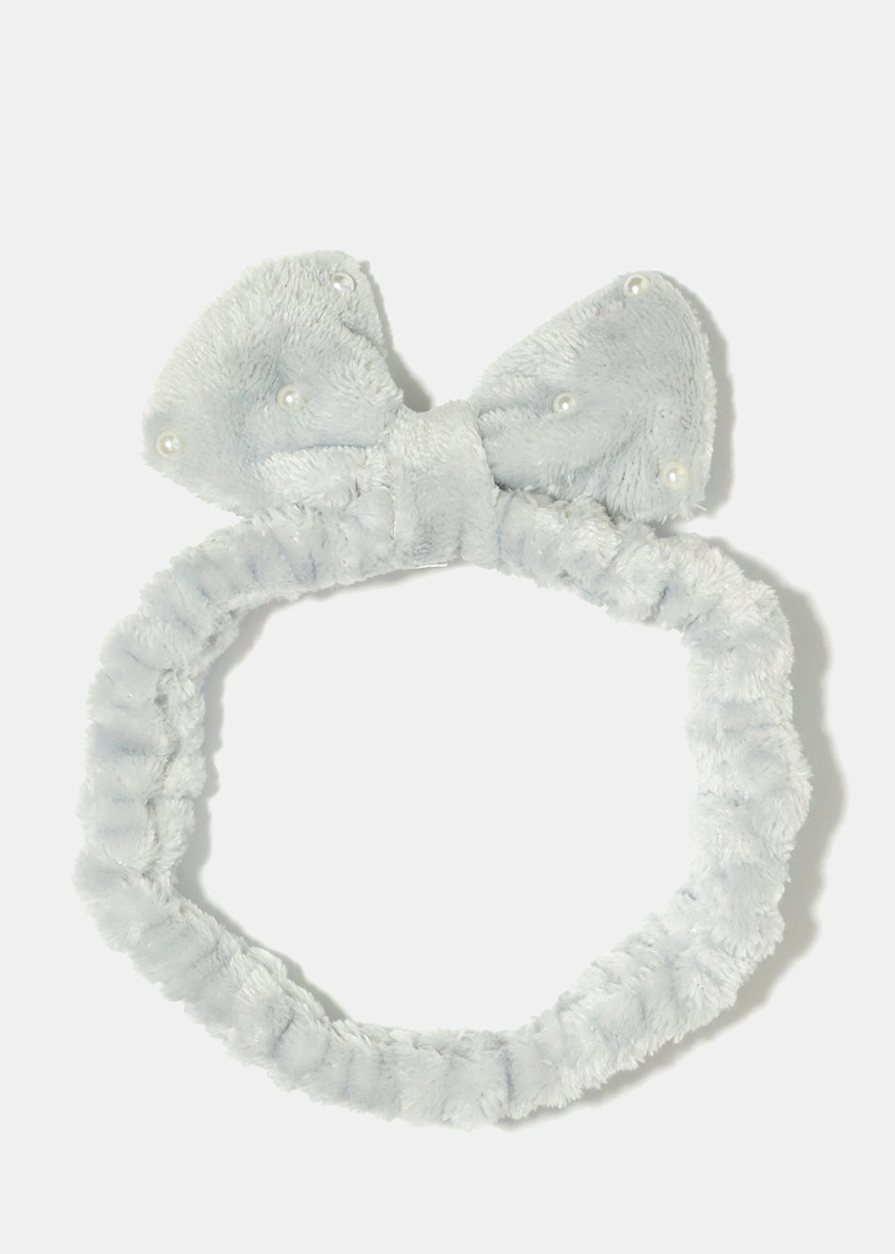 Small Bow & Pearls Spa Headband