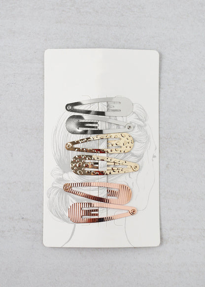 3 Sets Assorted Snap Hair Clips