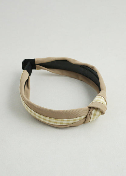 Gingham Knotted Headband