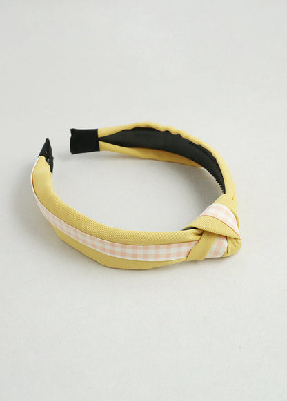 Gingham Knotted Headband