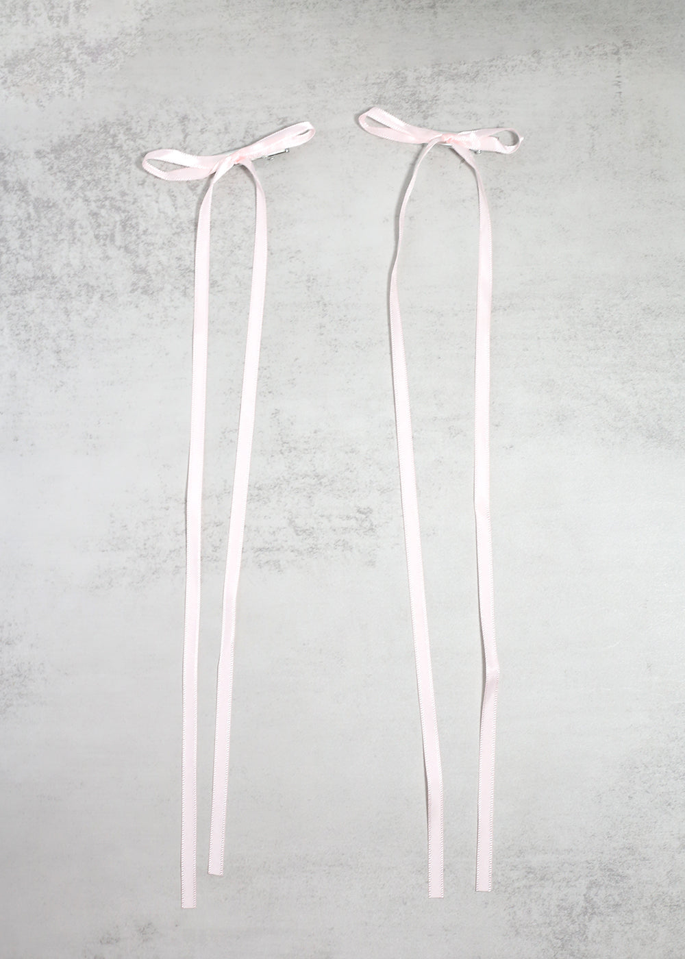 2 PC Long Thin Bow Hairclips