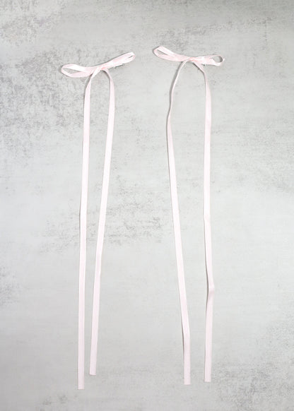 2 PC Long Thin Bow Hairclips