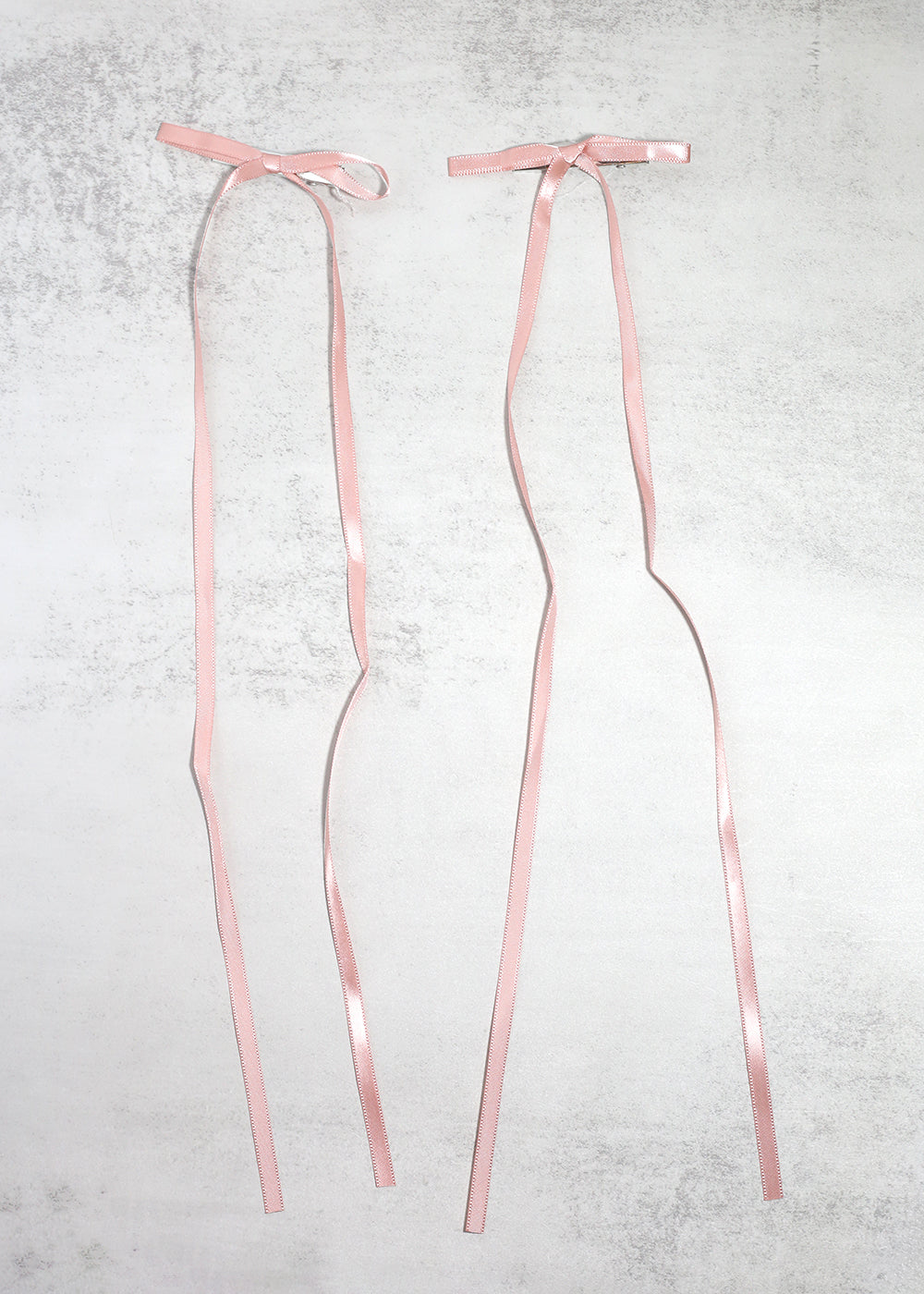 2 PC Long Thin Bow Hairclips