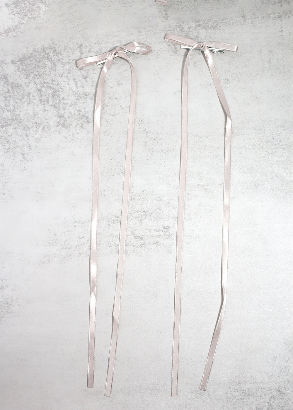 2 PC Long Thin Bow Hairclips