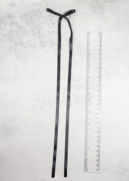 2 PC Long Thin Bow Hairclips
