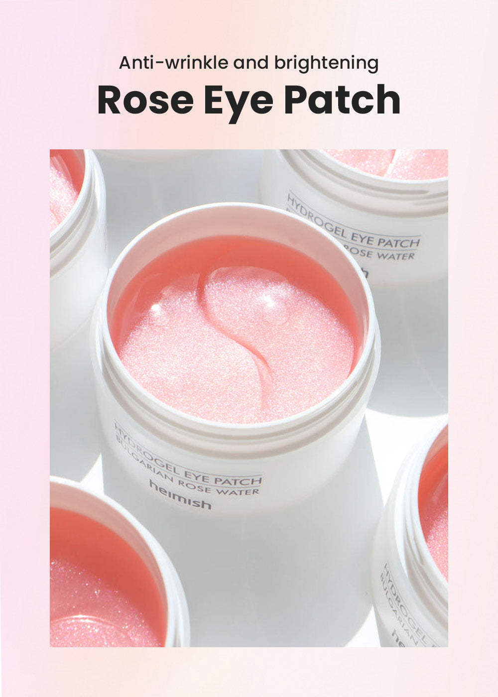 Heimish Bulgarian Rose Water Hydrogel Eye Patch (60 Patches)