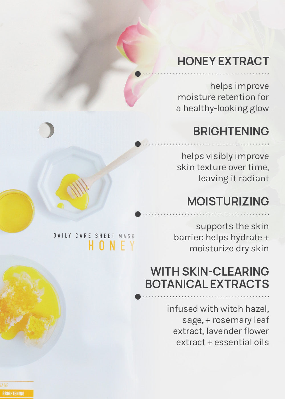 AOA Skin Honey Daily Care Sheet Mask