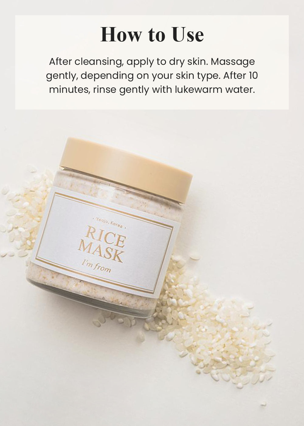 I’m from Rice Mask 110g