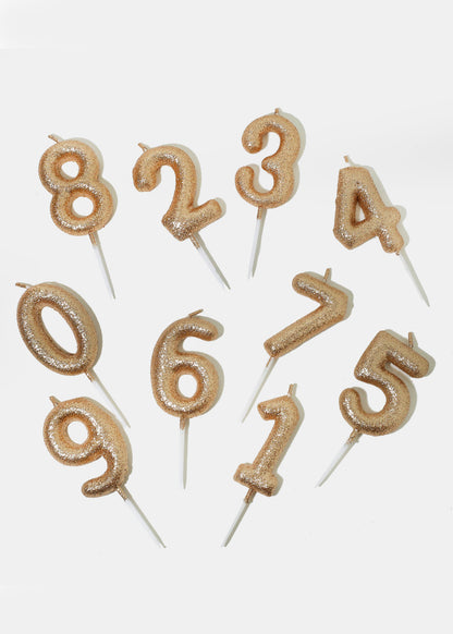 Official Key Items Rose Gold Number Candles