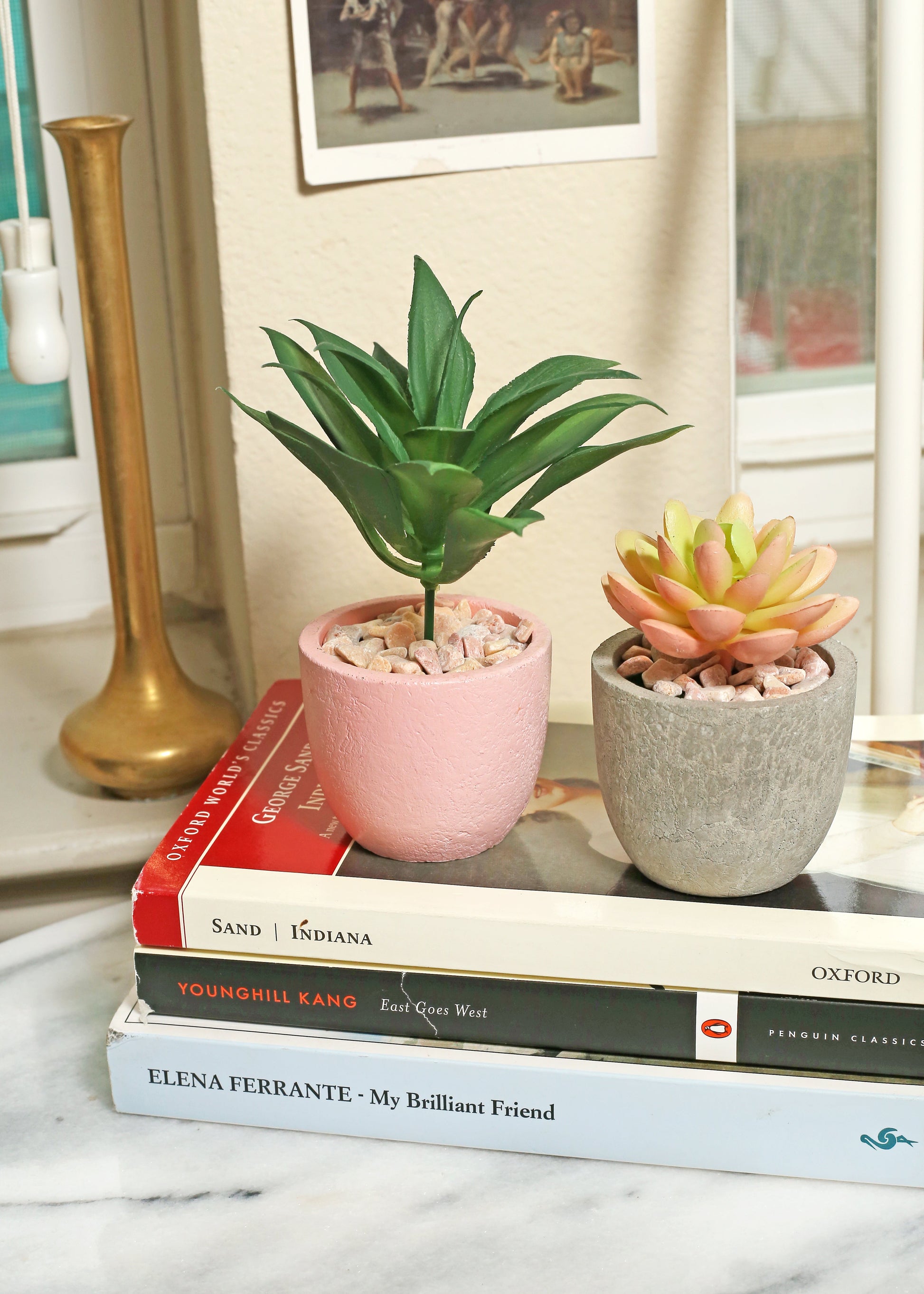Official Key Items Artificial Succulents - Green Agave B