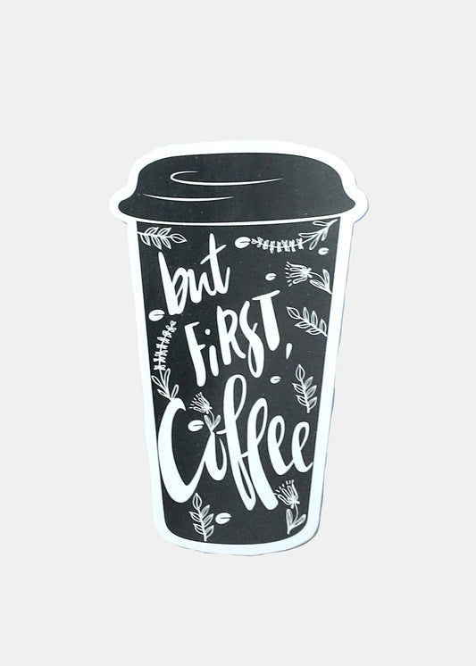 Official Key Items Sticker - But First, Coffee