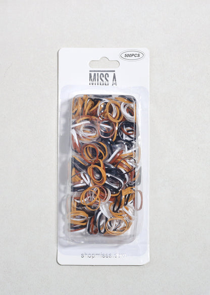 500 PCS Mini Assorted Elastic Rubber Hair Bands