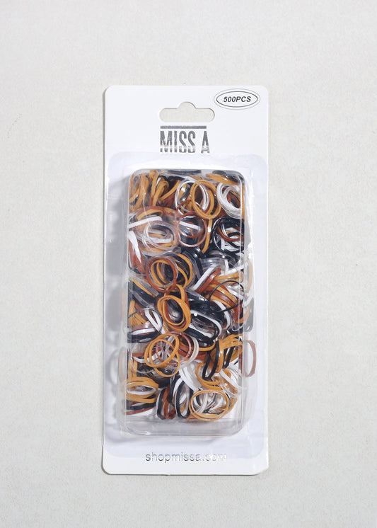 500 PCS Mini Assorted Elastic Rubber Hair Bands