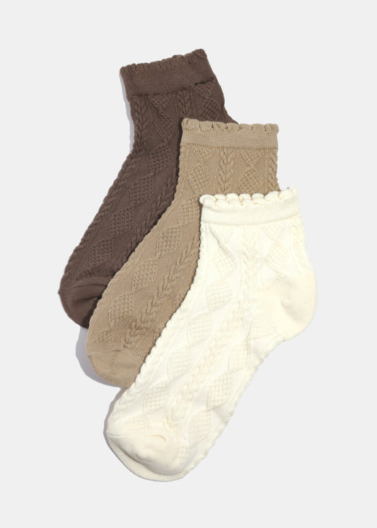 Miss A Knitted Ankle Length Premium Socks