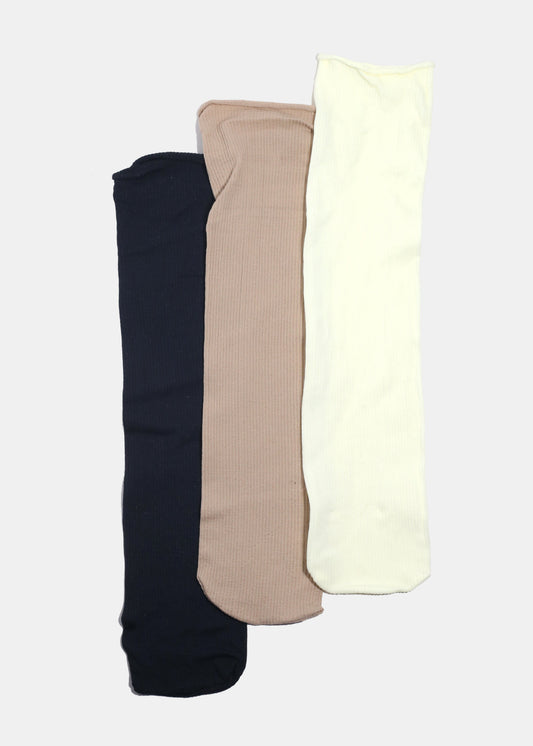 Miss A Ribbed Crew Length Premium Socks