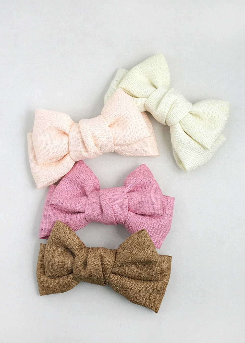 Woven Hair Bow Pin