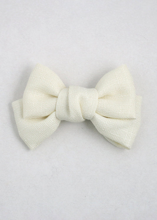 Woven Hair Bow Pin