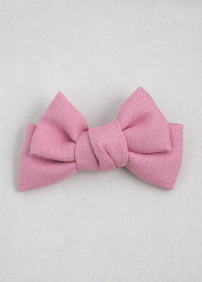 Woven Hair Bow Pin