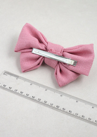 Woven Hair Bow Pin