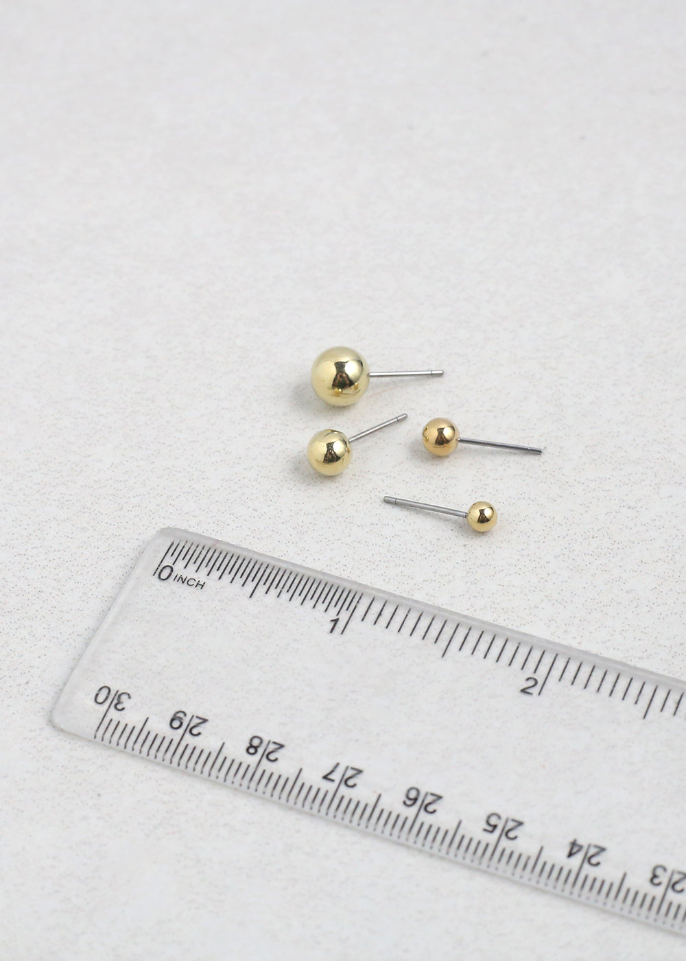 Ball Stud Earring Set - 18 Pairs