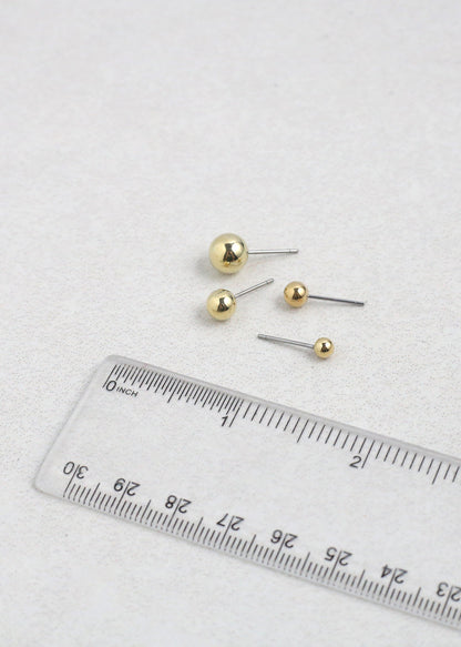 Ball Stud Earring Set - 18 Pairs