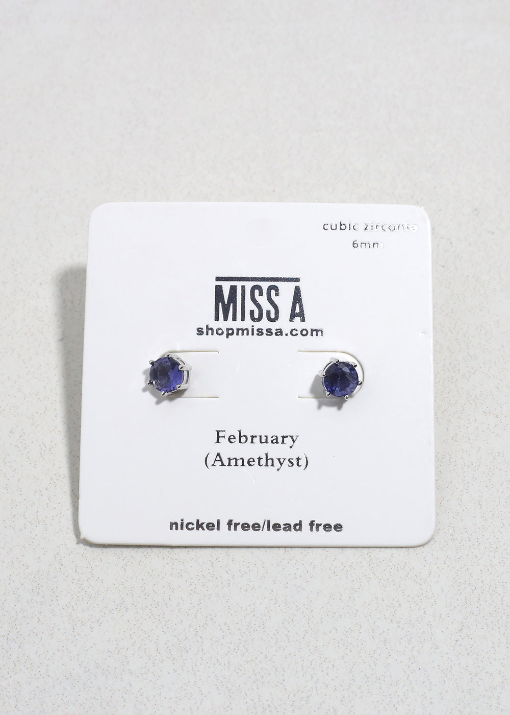 Birthstone Stud Earrings