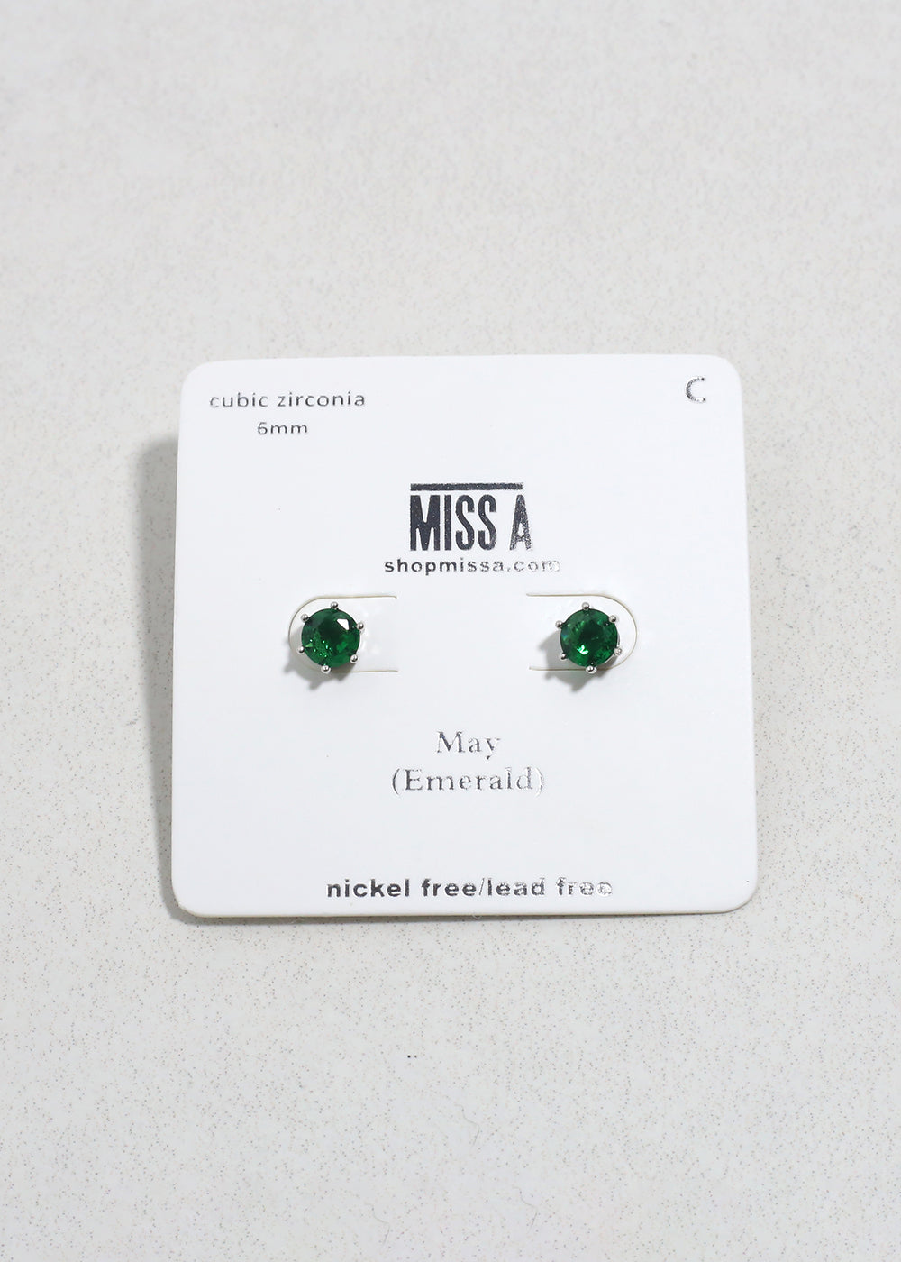 Birthstone Stud Earrings