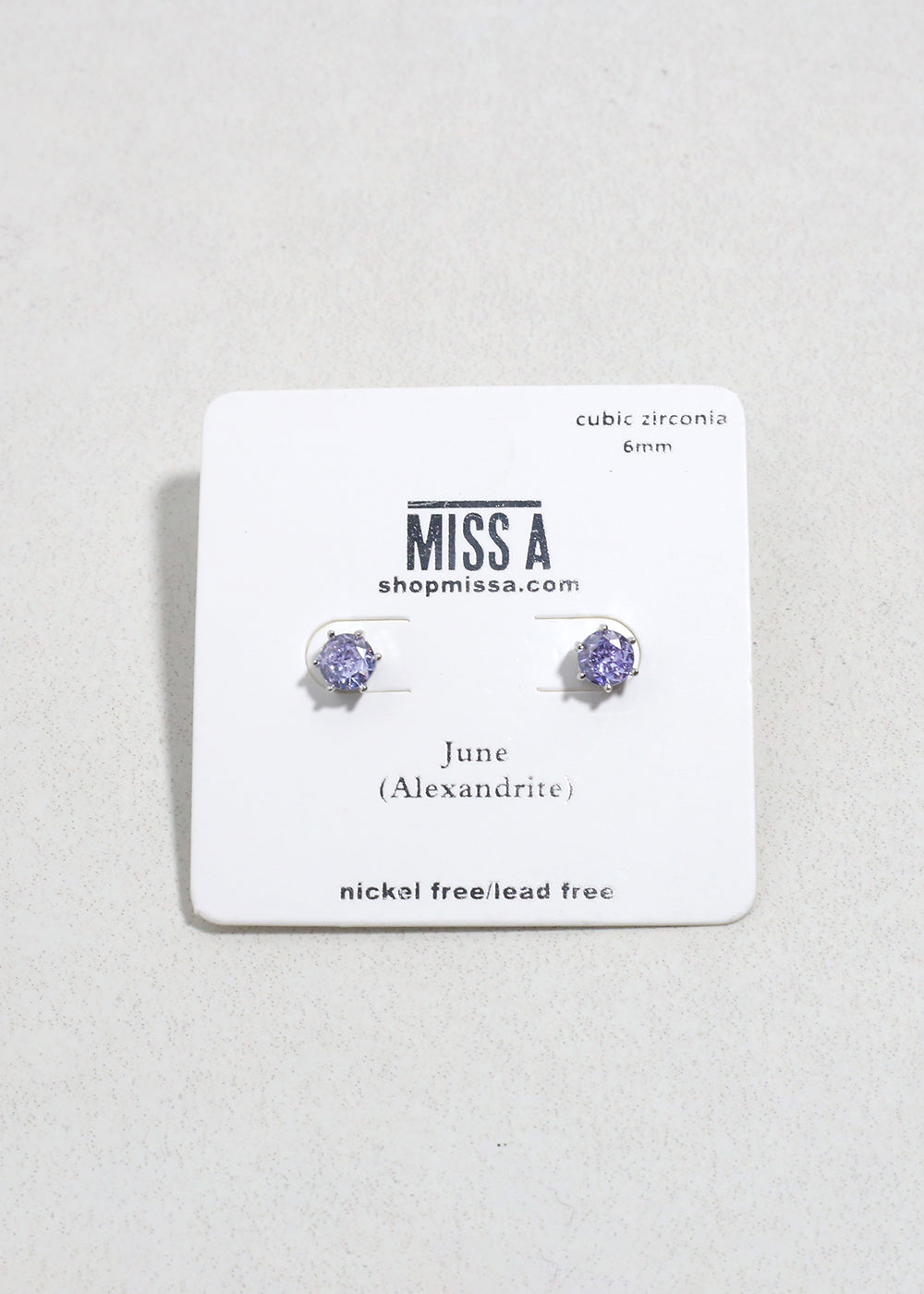 Birthstone Stud Earrings