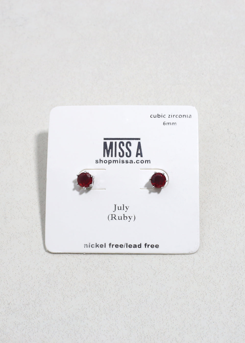 Birthstone Stud Earrings