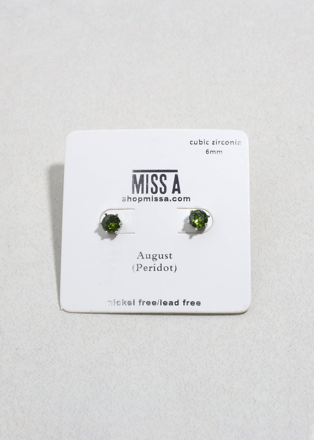Birthstone Stud Earrings