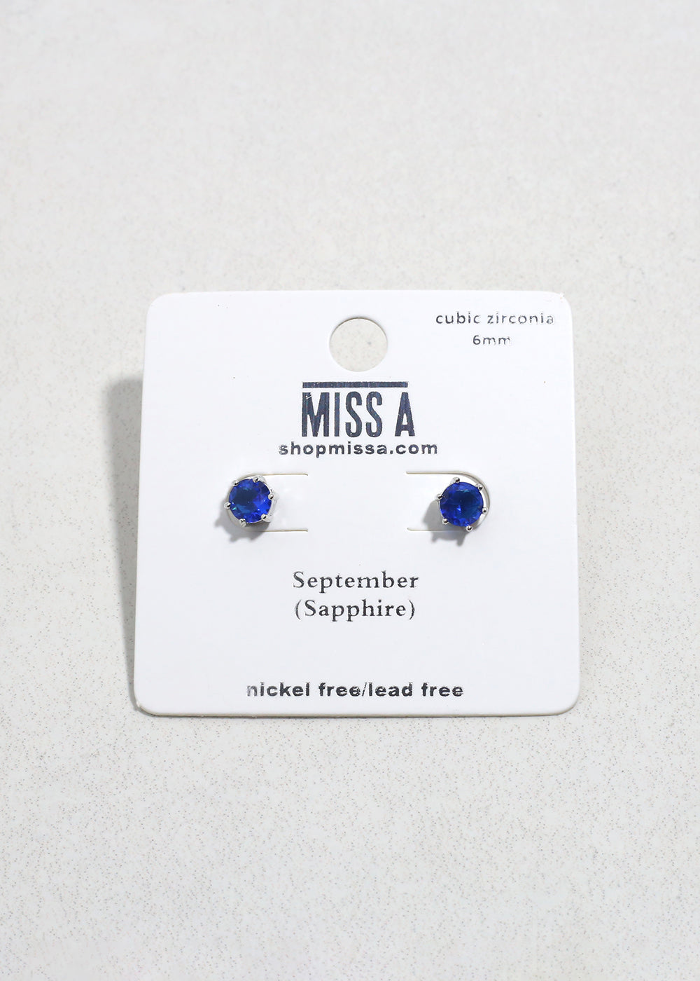 Birthstone Stud Earrings